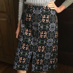 J. Crew Floral Printed Skirt